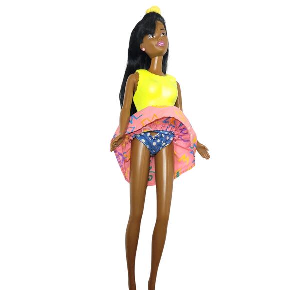 Vintage 1991 Mattel Snap N Play Barbie African American Doll #3556 Redressed - Picture 11 of 15